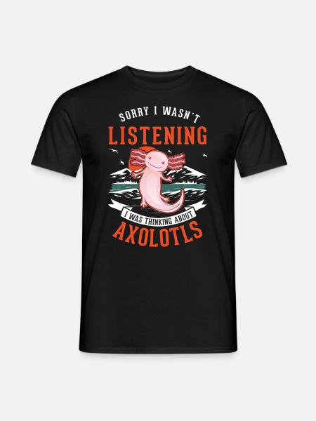 Axolotl cadeau amphibien axolotl - T-shirt homme - noir