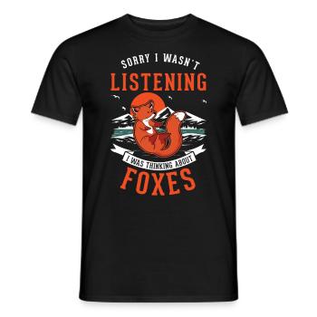 Fuchs Geschenk Rotfuchs - Männer T-Shirt - Schwarz - Vorne - AI Model Male 178 light (178cm)
