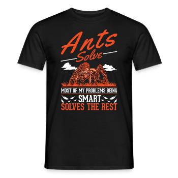 Ameisen Ameisenfarm Ameisenhaufen Feuerameisen - Männer T-Shirt - Schwarz - Vorne - AI Model Male 178 light (178cm)