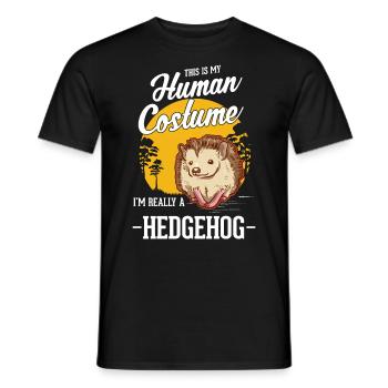 Déguisement Hérisson Halloween - T-shirt homme - noir - Devant - AI Model Male 178 light (178cm)