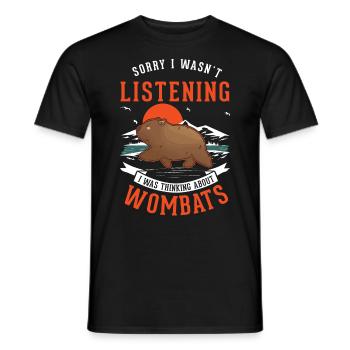 Wombat Australien - Männer T-Shirt - Schwarz - Vorne - AI Model Male 178 light (178cm)