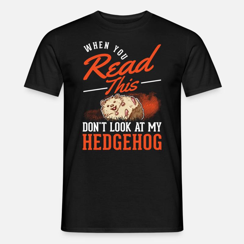 Hedgehog Gift Spiny Hedgehog - Men’s T-shirt - black