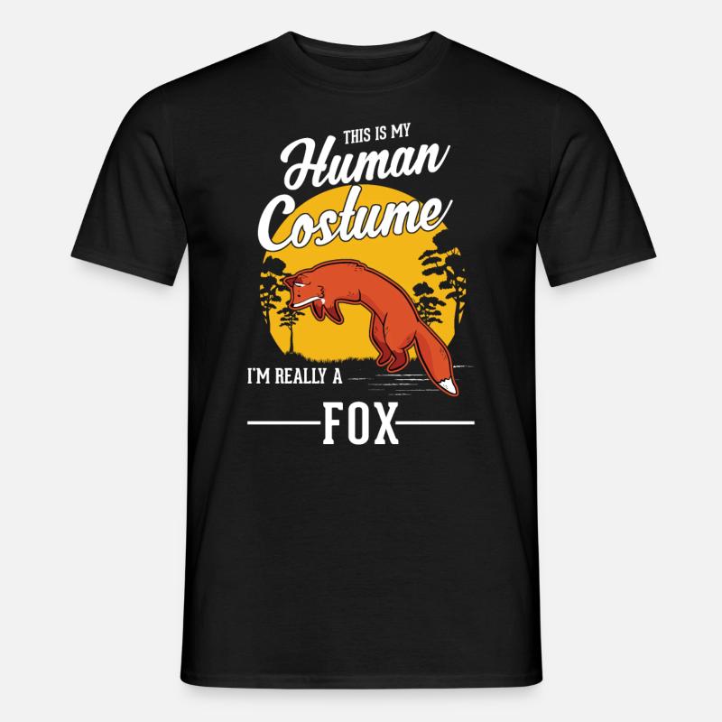 Fuchs Geschenk Rotfuchs - Männer T-Shirt - Schwarz