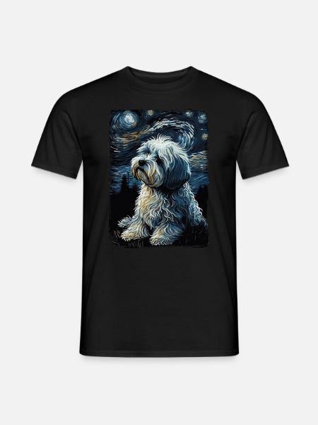 Havanese Starry Night - Men's T-Shirt - black