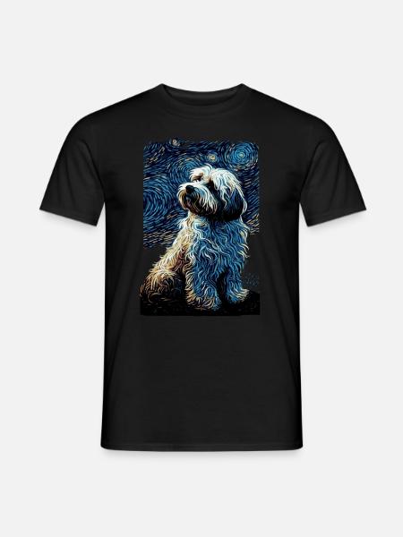 Havanese Starry Night - Men's T-Shirt - black