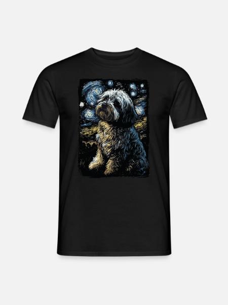 Havanese Starry Night - Men's T-Shirt - black