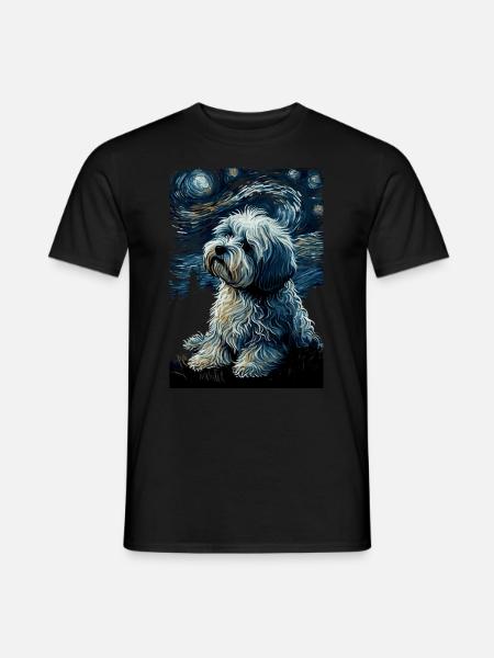 Havanese Starry Night - Men's T-Shirt - black