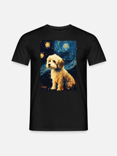Havanese Starry Night - Men's T-Shirt - black