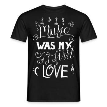 Musique Pop Rock Metal Country Shirt Cadeau - T-shirt homme - noir - Devant - AI Model Male 178 light (178cm)
