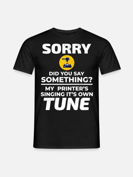 3D Printer 3D Printing Funny - Men's T-Shirt - black