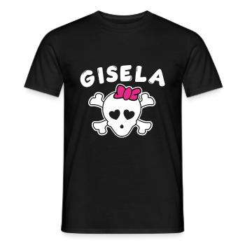 Design de Pirate Gisela pour les filles et les femmes - T-shirt homme - noir - Devant - AI Model Male 178 light (178cm)