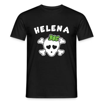 Design Pirate Helena pour filles et femmes - T-shirt homme - noir - Devant - AI Model Male 178 light (178cm)