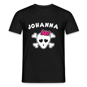 Pirate Johanna Design for Girls and Women - Men's T-Shirt - black - Front - AI Model Male 178 light (178cm)