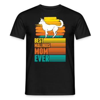 Meilleure maman malinoise de tous les temps Mechelse Herder - T-shirt homme - noir - Devant - AI Model Male 178 light (178cm)