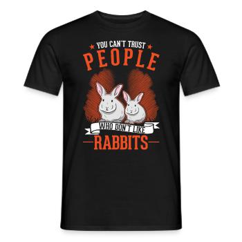 Lapin Cadeau Lapin Lapin Lapin - T-shirt homme - noir - Devant - AI Model Male 178 light (178cm)
