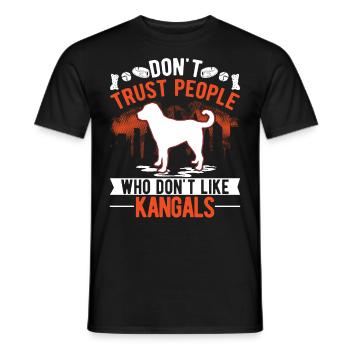 Kangal Geschenk Anatolischer Hirtenhund - Männer T-Shirt - Schwarz - Vorne - AI Model Male 178 light (178cm)