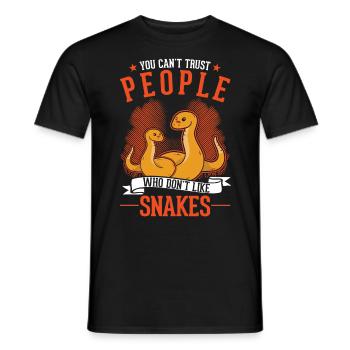 Propriétaire des serpents Serpent de maïs Serpent - T-shirt homme - noir - Devant - AI Model Male 178 light (178cm)