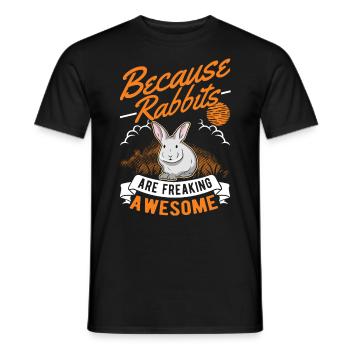 Lapin Cadeau Lapin Lapin Lapin - T-shirt homme - noir - Devant - AI Model Male 178 light (178cm)