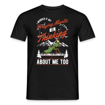 Cadeau mante mante mante mante mante - T-shirt homme - noir - Devant - AI Model Male 178 light (178cm)