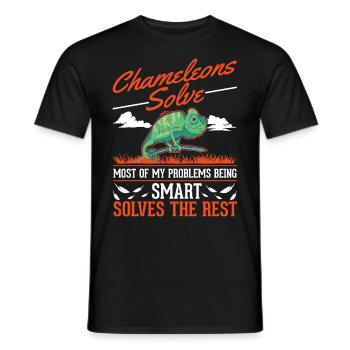 Cadeau caméléon Caméléon - T-shirt homme - noir - Devant - AI Model Male 178 light (178cm)