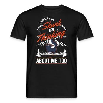 Skunk Gift - Men's T-Shirt - black - Front - AI Model Male 178 light (178cm)
