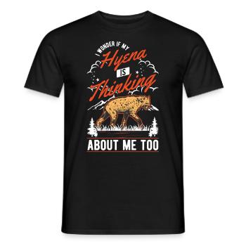 Hyäne Geschenk Erdwolf Hyena - Männer T-Shirt - Schwarz - Vorne - AI Model Male 178 light (178cm)