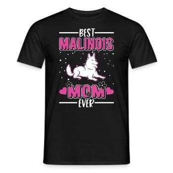 Meilleure maman malinoise de tous les temps Mechelse Herder - T-shirt homme - noir - Devant - AI Model Male 178 light (178cm)