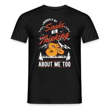 Propriétaire des serpents Serpent de maïs Serpent - T-shirt homme - noir - Devant - AI Model Male 178 light (178cm)