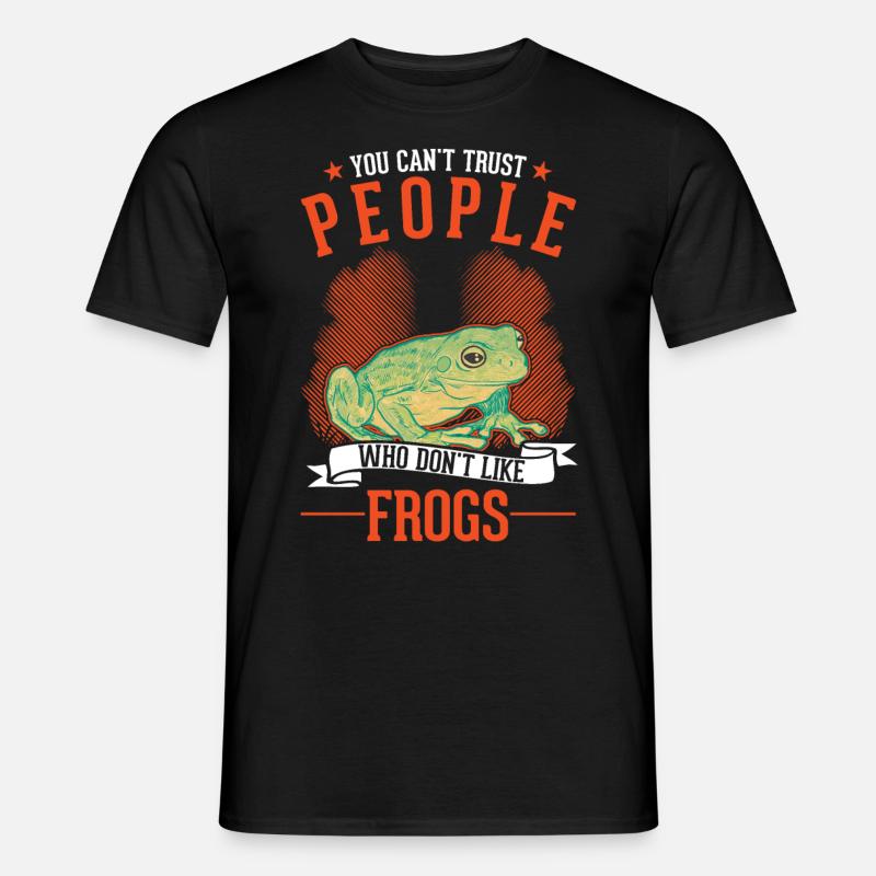 Frosch Geschenk Laubfrosch - Männer T-Shirt - Schwarz