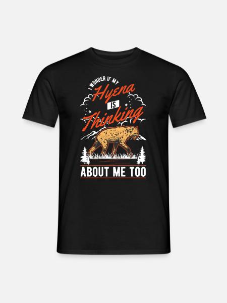 Hyäne Geschenk Erdwolf Hyena - Männer T-Shirt - Schwarz