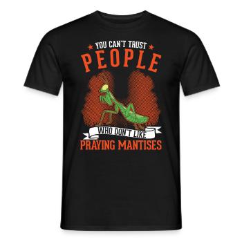 Cadeau mante mante mante mante mante - T-shirt homme - noir - Devant - AI Model Male 178 light (178cm)