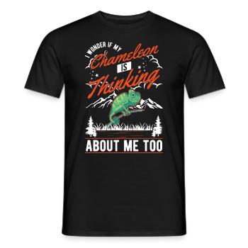 Cadeau caméléon Caméléon - T-shirt homme - noir - Devant - AI Model Male 178 light (178cm)
