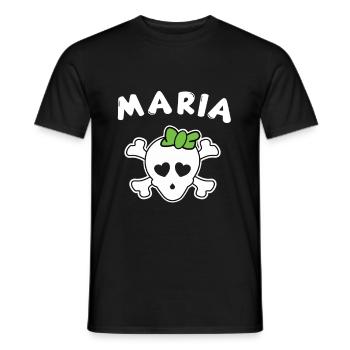 Design Pirate Maria pour filles et femmes - T-shirt homme - noir - Devant - AI Model Male 178 light (178cm)