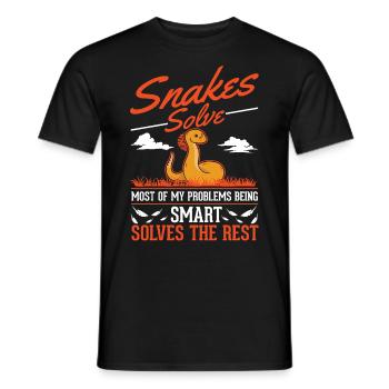 Propriétaire des serpents Serpent de maïs Serpent - T-shirt homme - noir - Devant - AI Model Male 178 light (178cm)
