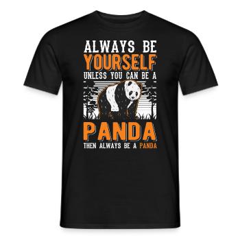 Soyez toujours vous-même Panda - T-shirt homme - noir - Devant - AI Model Male 178 light (178cm)
