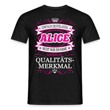 Caractéristique de qualité Alice Simply Top Notch Outfit - T-shirt homme - noir - Devant - AI Model Male 178 light (178cm)