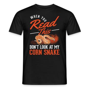 Serpent des blés cadeau Serpent des blés - T-shirt homme - noir - Devant - AI Model Male 178 light (178cm)