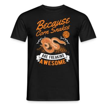 Serpent des blés cadeau Serpent des blés - T-shirt homme - noir - Devant - AI Model Male 178 light (178cm)