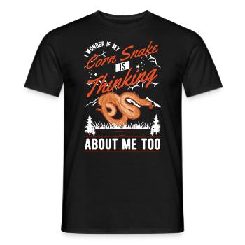 Serpent des blés cadeau Serpent des blés - T-shirt homme - noir - Devant - AI Model Male 178 light (178cm)