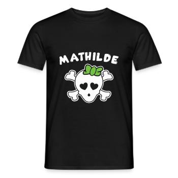 Piratin Mathilde Design für Mädchen und Frauen - Männer T-Shirt - Schwarz - Vorne - AI Model Male 178 light (178cm)