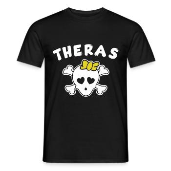 Piratin Theresa Design für Mädchen und Frauen - Männer T-Shirt - Schwarz - Vorne - AI Model Male 178 light (178cm)