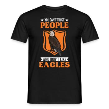 Golden Eagle Gift Eagle Breeding Falconer Eagle - Men's T-Shirt - black - Front - AI Model Male 178 light (178cm)