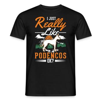 Podenco Ibicenco Chien d’Ibizie - T-shirt homme - noir - Devant - AI Model Male 178 light (178cm)