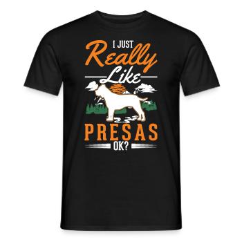 Presa Canario Geschenk Dogo Canario - Männer T-Shirt - Schwarz - Vorne - AI Model Male 178 light (178cm)
