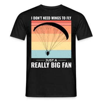 Motorschirmpilot Motorschirm Motorschirm - Männer T-Shirt - Schwarz - Vorne - AI Model Male 178 light (178cm)
