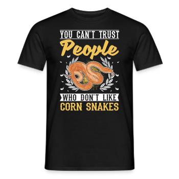Serpent des blés cadeau Serpent des blés - T-shirt homme - noir - Devant - AI Model Male 178 light (178cm)