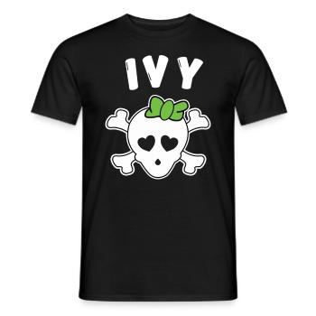 Piratin Ivy Design für Mädchen und Frauen - Männer T-Shirt - Schwarz - Vorne - AI Model Male 178 light (178cm)