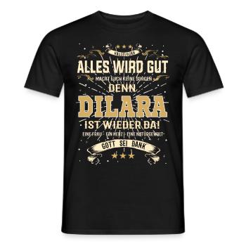 Alles wird gut denn Dilara Ist da Outfit - Männer T-Shirt - Schwarz - Vorne - AI Model Male 178 light (178cm)
