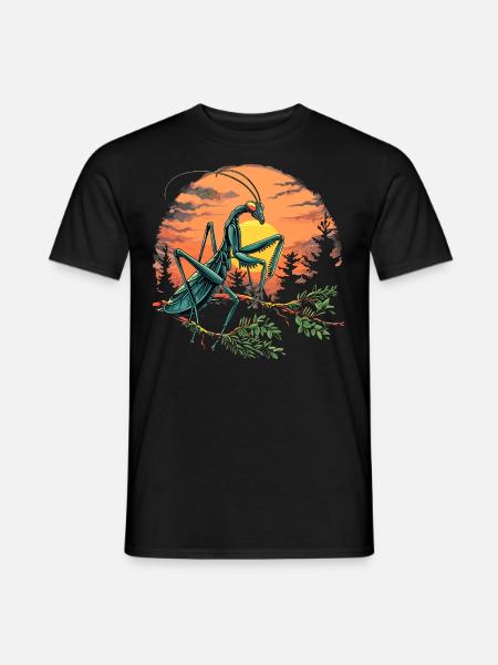 Praying Mantis Insect - Men's T-Shirt - black