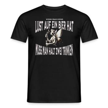 Bier Design - Männer T-Shirt - Schwarz - Vorne - AI Model Male 178 light (178cm)